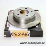 Bremžu disks MERCEDES BENZ aizmugurējais BRP BD6698