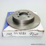 Bremžu disks NISSAN aizmugurējais BG3125 BRP BD6615