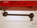 Stabilizatora atsaite/ stienis priekšējais kreisais/ labējais (garums 224mm) MERCEDES BENZ A; (SIDEM 49160) DELPHI TC962