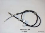 Trose rokas bremzei 1650 / 1410 mm Daewoo; Metzger 17.3503 (Ricambiflex 01070103)
