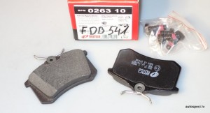 Bremzu kluci aizmugurejie REMSA 026310 FDB541 Audi VW