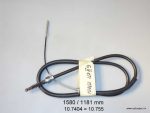 Trose rokas bremzei 1580 / 1181 mm VW; Metzger 10.7404 = 10.755 (Cofle)
