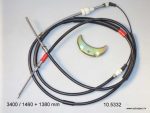 Trose rokas bremzei 3400 / 1460 + 1380 mm Ford; Metzger 10.5332 = 10.5333 (Ricambiflex 01140C20)