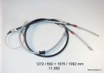 Trose rokas bremzei 1272 / 692 + 1676 / 1092 mm Opel; Metzger 11.585 (Ricambiflex 01360650)