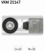 Parazītrulllis dzinējsiksnai D 40, platums 36mm Audi, Chrysler, Dodge, Ford, Jeep, Mitsubishi, Seat, Skoda, VW. SKF VKM21147
