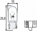 Autospuldze T10 12V 5W (bez cokola) Narva 17177