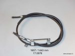 Trose rokas bremzei 1657 / 1443 mm Mazda; Metzger 17.0578 (Ricambiflex 01300005)