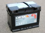 Akumulators 61Ah 600A 12V DETA SENATOR DA612