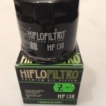 HF138 HIFLO motocikla eļļas filtrs. Cena 8.00 eur.