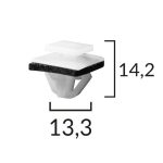 Sliekšņu stiprinājuma kniede ROMC60635