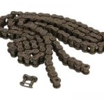 Motocikla ķēde JTC 428 melna 118 posmi. Cena 15.00 Eur