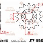 Kawasaki KX450F priekšējais zobrats JT 13 zobi JTF1565.13. Cena 10,00 Eur.