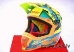 Moto ķivere SMK ALLTERRA FULMINE dzeltena/ oranža/ zila. Cena 75.00 eur