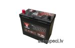 Akumulators 45Ah Yuasa 400A 12V, augstais ar kreiso plusu (reverss)