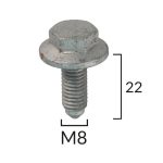 Skrūve M8 22mm ROMC60579
