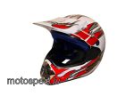 Moto ķivere AWINA ENDURO balta / sarkana. Cena 65.00 eur